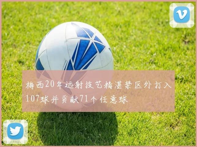 梅西20年远射技艺精湛禁区外打入107球并贡献71个任意球